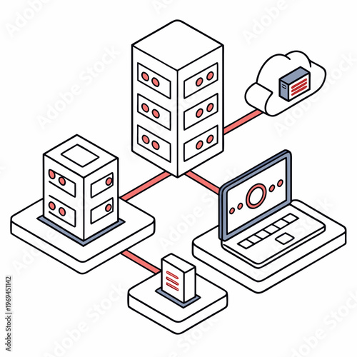 Isometric cloud server connectivity