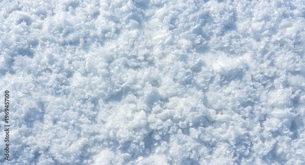 Fototapeta premium Winter landscape texture backdrop with rough snowdrift surface and bright daylight