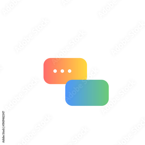 Colorful sim card vector illustration and communication icon isolated on white background as a business symbol template for web and internet message design elements