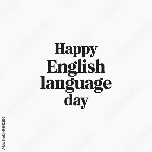 Happy English Language Day Celebration