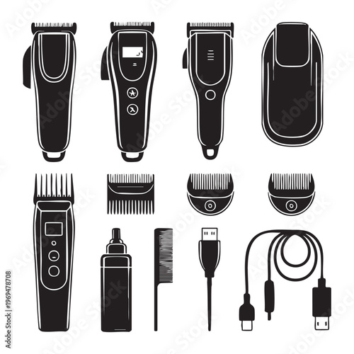 Black of various tools and utensils for cooking and dining kitchen utensils dining tools