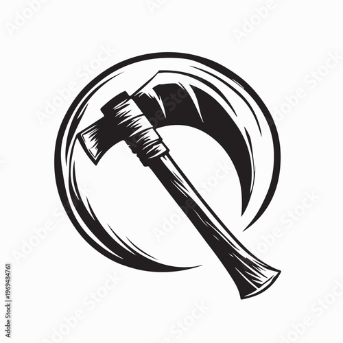 Traditional Hatchet Tomahawk Creative Graphic Logo Vector