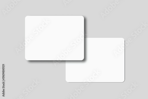 Minimal rounded screen mockup set with soft shadows on background. Clean template for UI design, app presentation, website, social media content, branding, and digital marketing with copy space