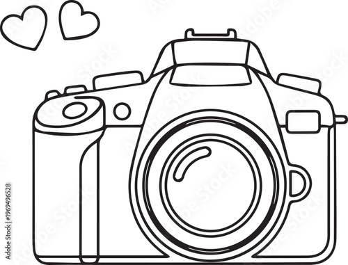 Photo Camera Vector Illustration Icon Design