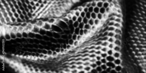 Dragon snake reptile fish mermiad scale seamless pattern tile. Dinosaur skin seamless pattern. Vector black