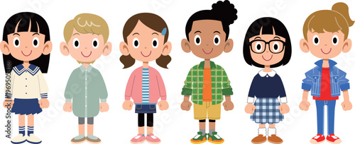 様々な人種、様々な国の女の子たち