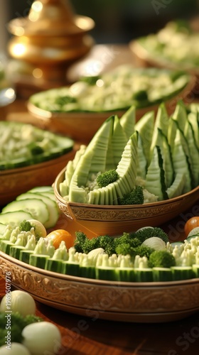 Artfully Plated Vegetable Garnishes