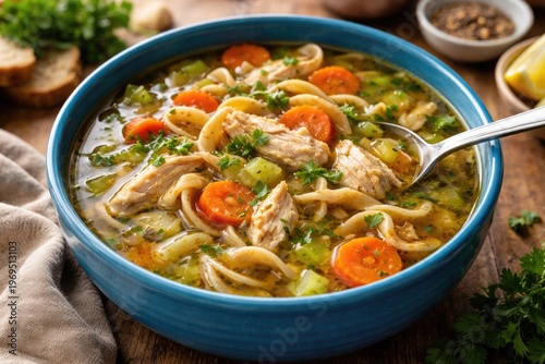 Healthy chicken noodle soup...