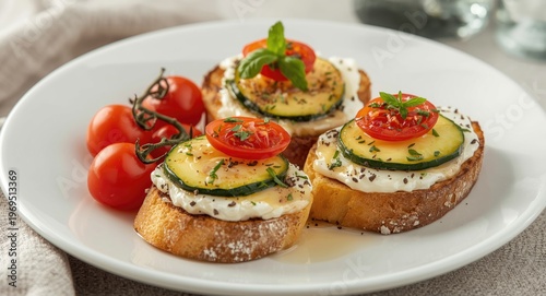 Delicious crostini on rusti...