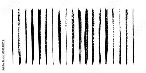 Beautiful Brush vector collection. Grunge Elements - Brush strokes, ink paint brush, grunge lines.