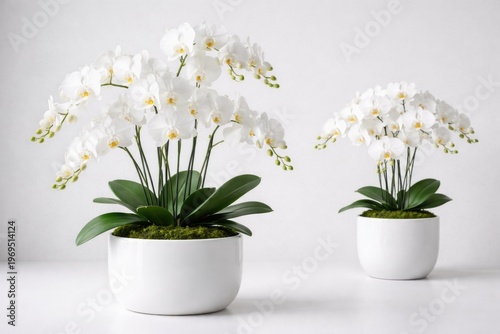 Sophisticated white orchids...