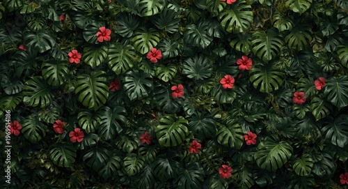 Vertical tropical greenery ...