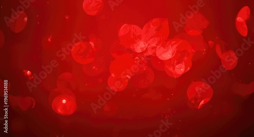 Romantic red background wit...