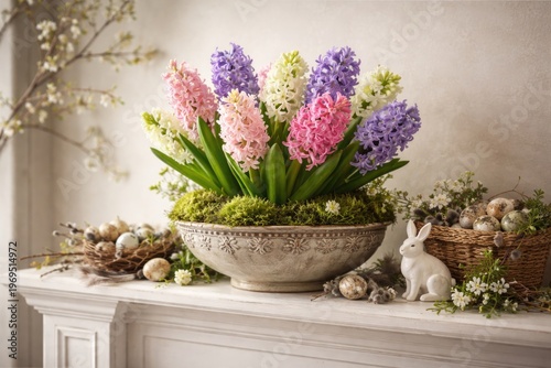 Spring bouquet of hyacinths...