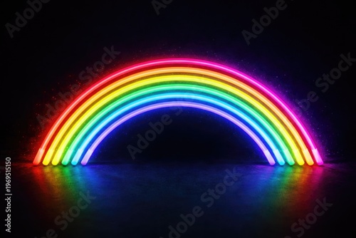 Vibrant neon glow sticks ar...