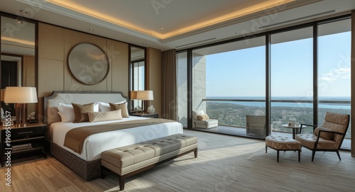 luxurious bedroom featuring...