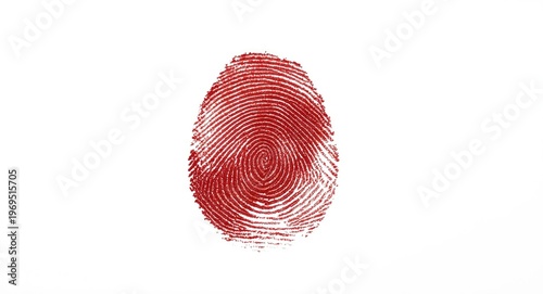 Bloodstained thumbprint on ...