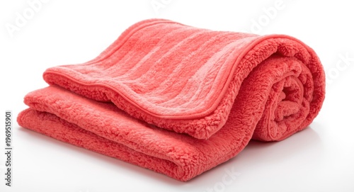 Soft red coral fleece blank...