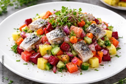 Colorful Herring Salad with...