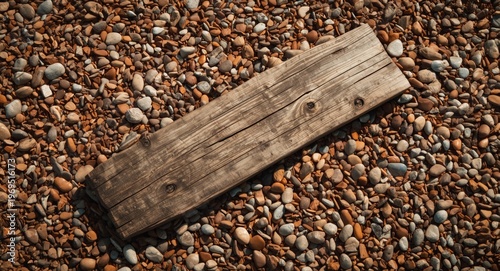 Vintage wooden slab resting...
