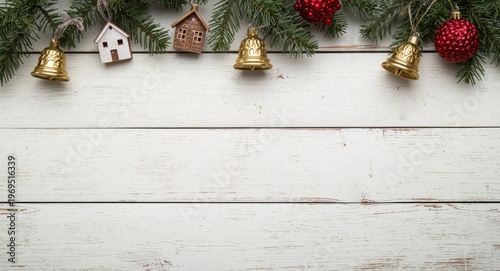 Vintage white wooden surfac...