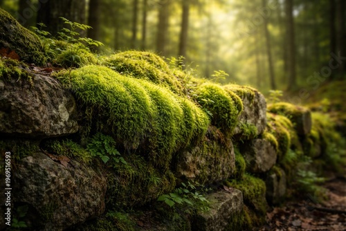A vibrant moss plant flouri...
