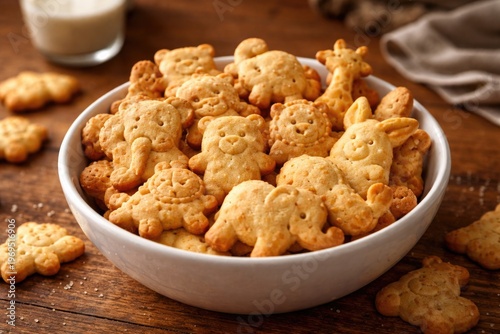 Animal shaped cookies arran...
