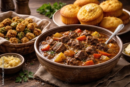 A hearty bowl of homemade b...