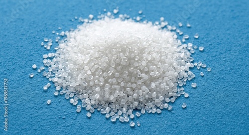 Virgin polymer granules dis...