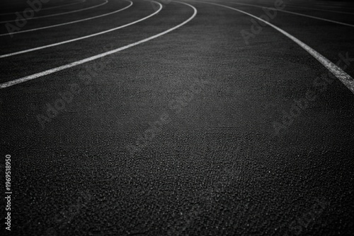 Smooth black sand running t...
