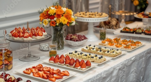Stylish party buffet table ...