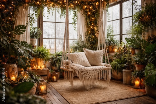 Cozy winter garden studio b...