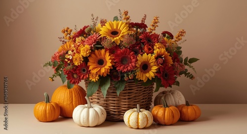 Decorative basket holding v...
