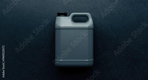 gray plastic gallon contain...
