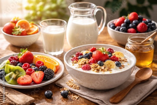 A wholesome morning meal fe...
