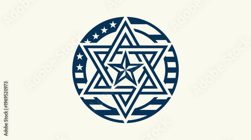 American and Jewish Symbol Fusion