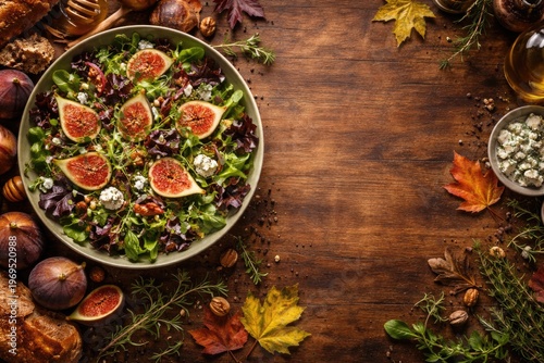 Autumn harvest salad with f...