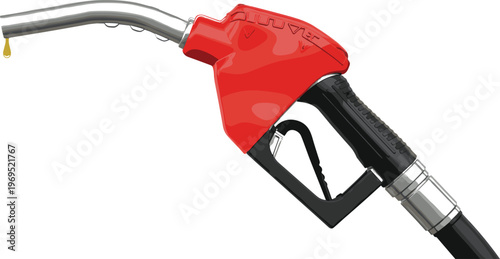 Fuel Pump Nozzle Icon for Gas Station, Refueling, and Transportation Illustrations