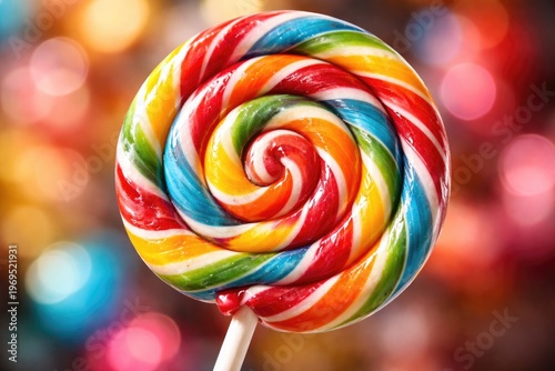 Close up of a vibrant lolli...