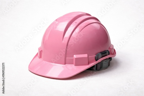 A pink construction helmet ...