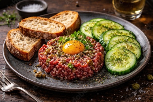 Gourmet Beef Tartare with F...