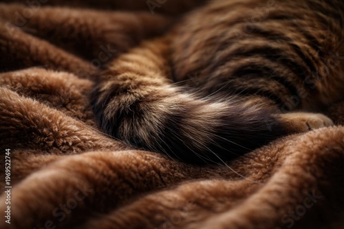 Close up of a soft brown fu...