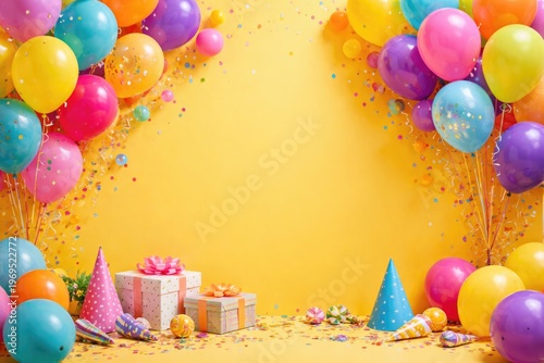 Vibrant balloon decorations...