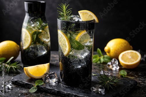 Refreshing lemon infused de...