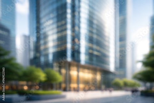 Blurred backdrop of modern ...