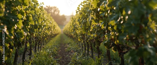 Healthy grapevine garden cu...