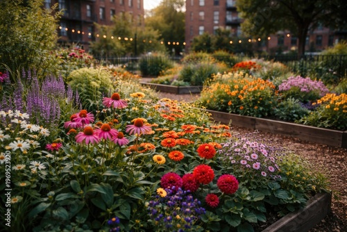 Vibrant Urban Garden Full o...
