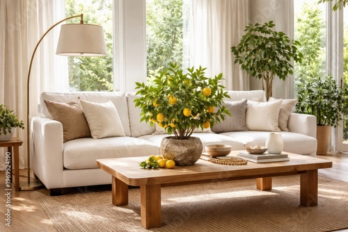 Modern living room decor wi...