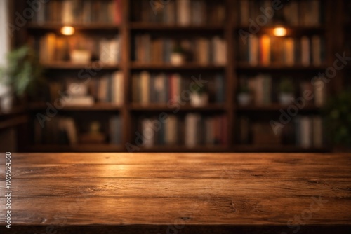 Empty Wooden Table Surface ...