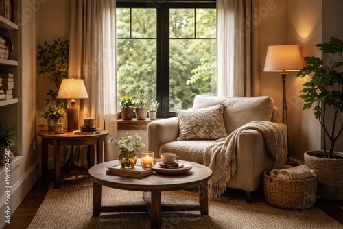 Cozy Living Room Nook with ...